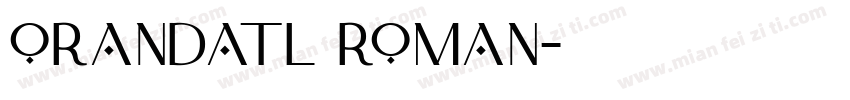 OrandaTL Roman字体转换